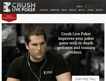 Tablet Screenshot of crushlivepoker.com
